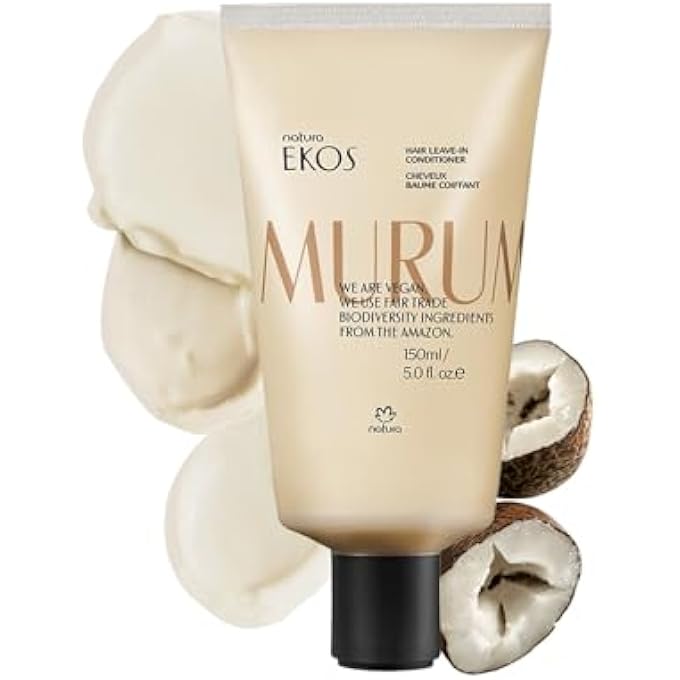 Natura - EKOS MURUMURU LEAVE-IN CONDITIONER - LEAVE-IN - 24HR ANTI-FRIZZ ACTION - MAKES STYLING EASIER - DETANGLES HAIR - REPAIRS SPLIT ENDS - 100% VEGAN - CRUELTY FREE - 150ML - Image 1